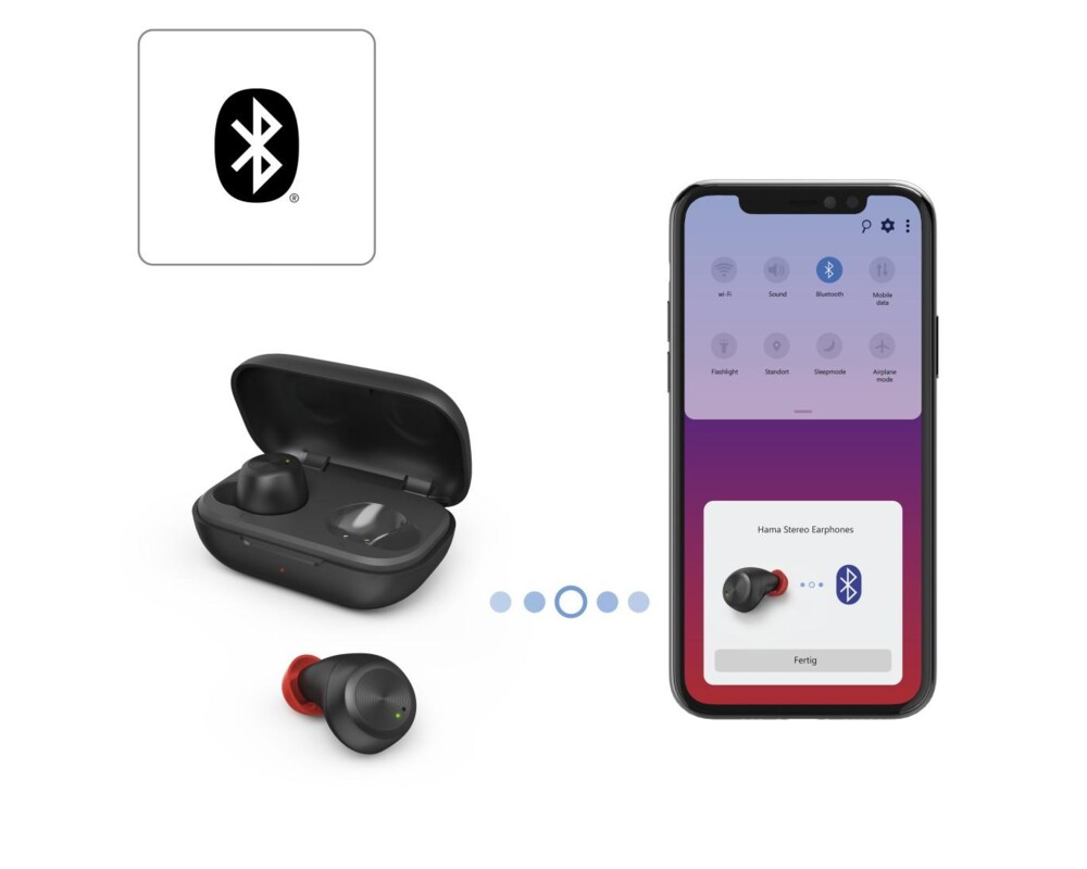 Слушалки Блутут слушалки-тапи Hama Spirit Chop, Черни, 184125 9