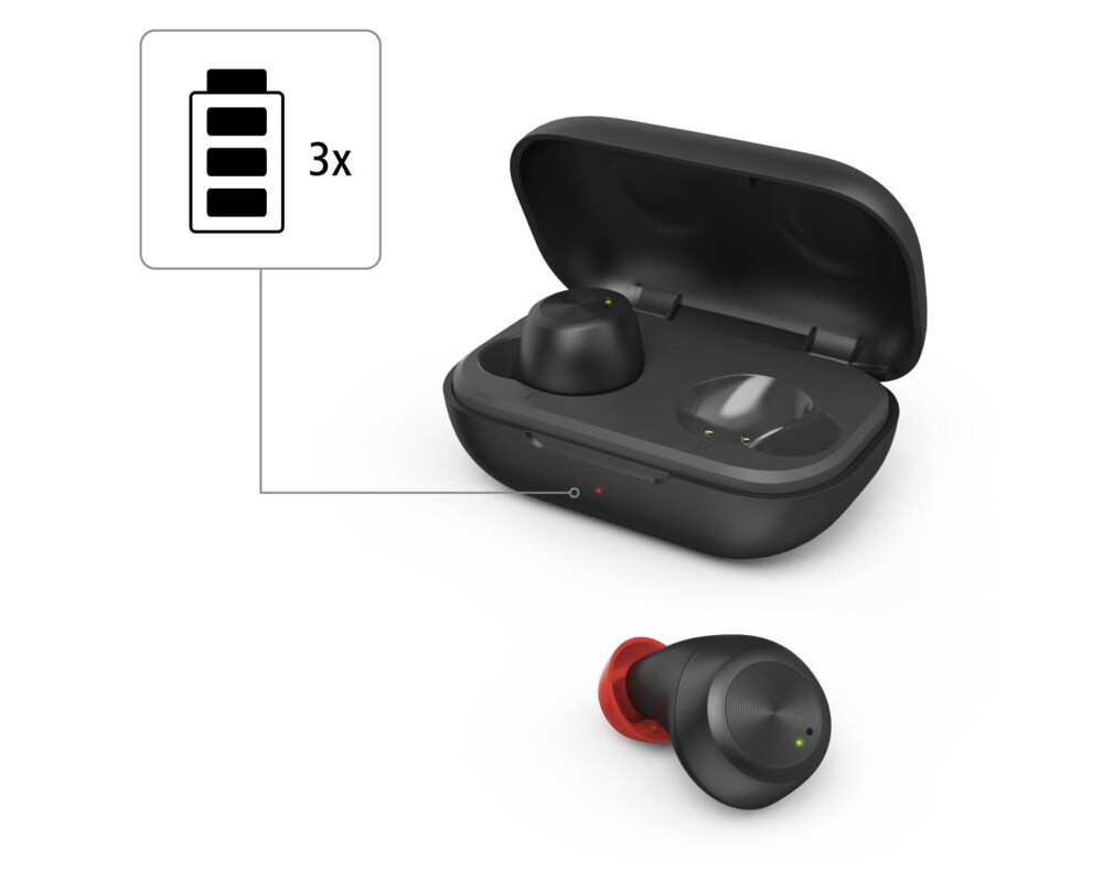 Слушалки Блутут слушалки-тапи Hama Spirit Chop, Черни, 184125 8