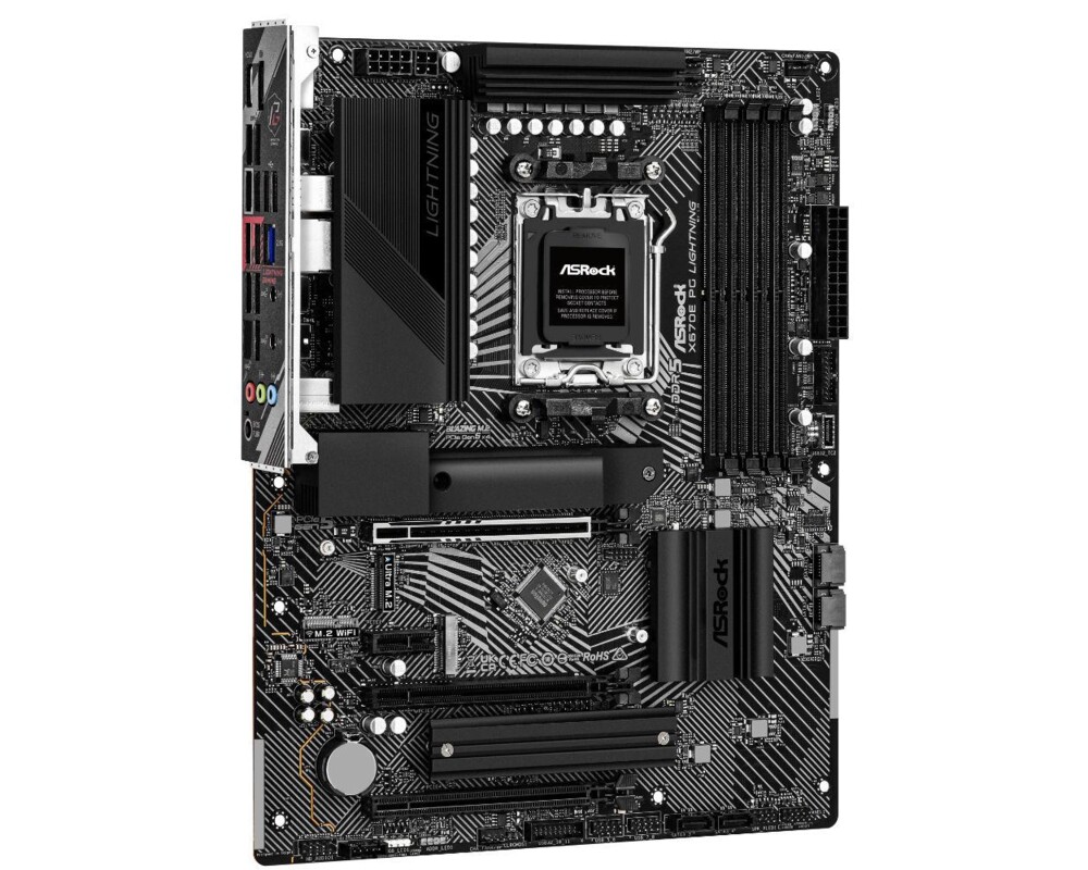 Дънна платка ASROCK X670E PG Lightning, Socket AM5, ATX, 4xDDR5 2