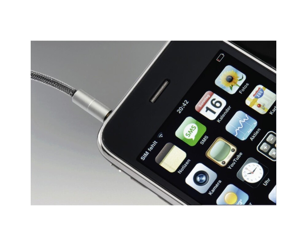 Аудио кабел HAMA AluLine, 3.5 mm жак мъжко - 3.5 мм мъжко, 2 m. Сребрист 4