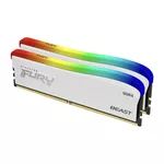 Памет Kingston FURY Beast White RGB 16GB(2x8GB) DDR4 PC4-25600 3200MHz CL16 KF432C16BWAK2/16 3