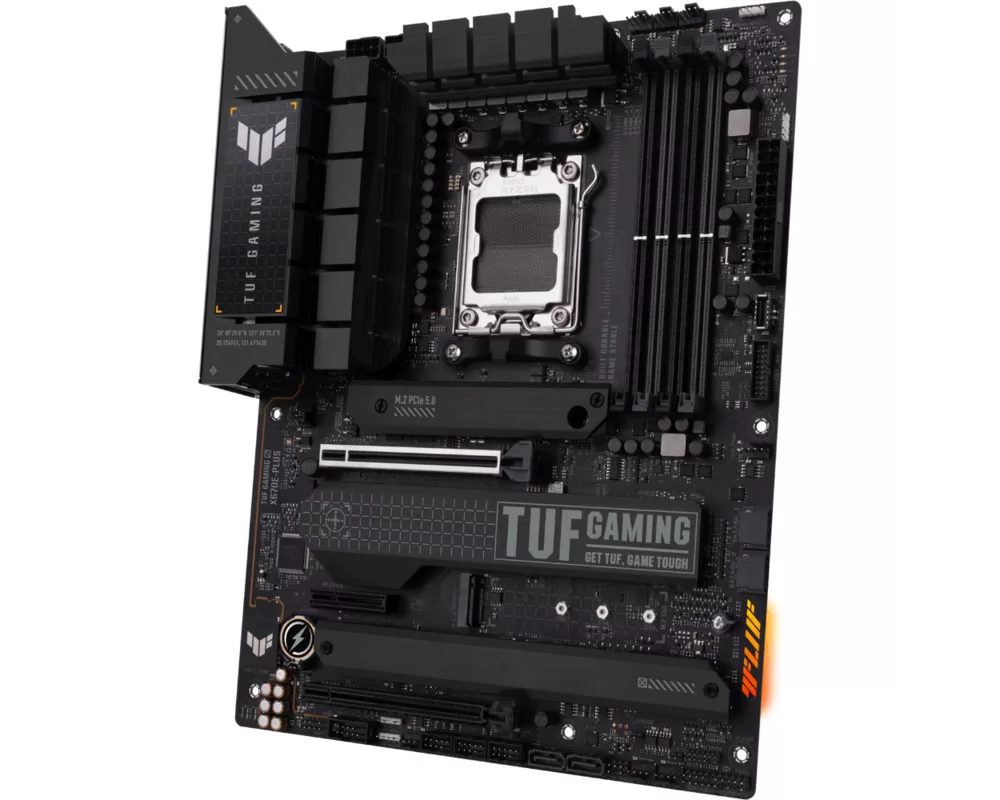 Дънна платка ASUS TUF GAMING X670E-PLUS, AM5, DDR5, PCIe 5.0 2
