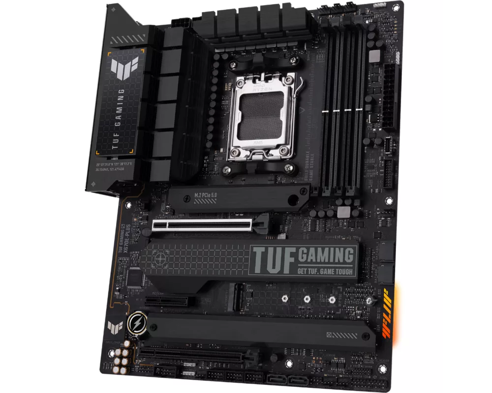 Дънна платка ASUS TUF GAMING X670E-PLUS, AM5, DDR5, PCIe 5.0 4