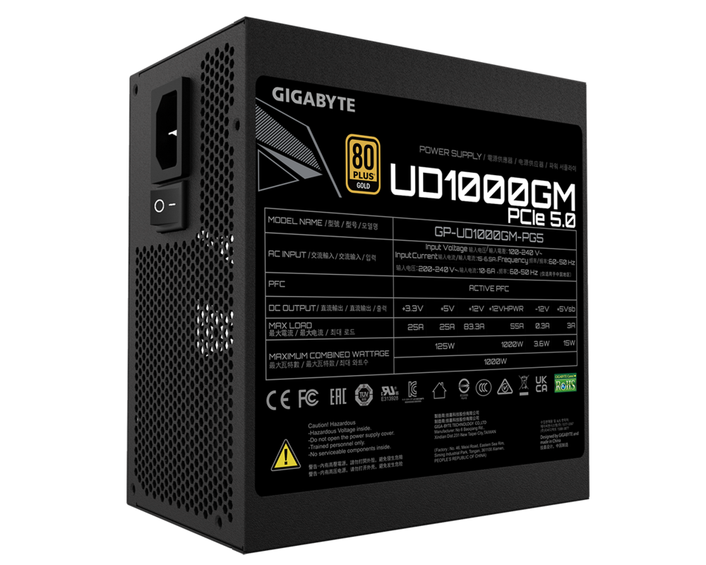 Захранване Gigabyte UD1000GM PG5, 1000W 6