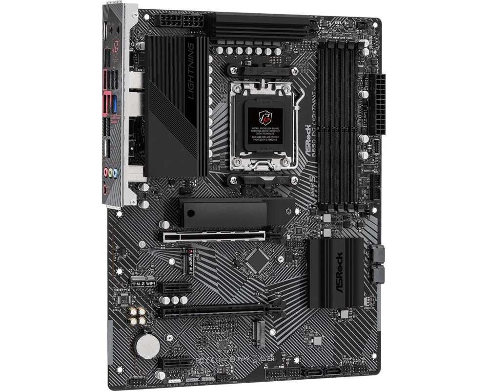 Дънна платка ASROCK B650 PG Lightning, Socket AM5, ATX, 4xDDR5 9