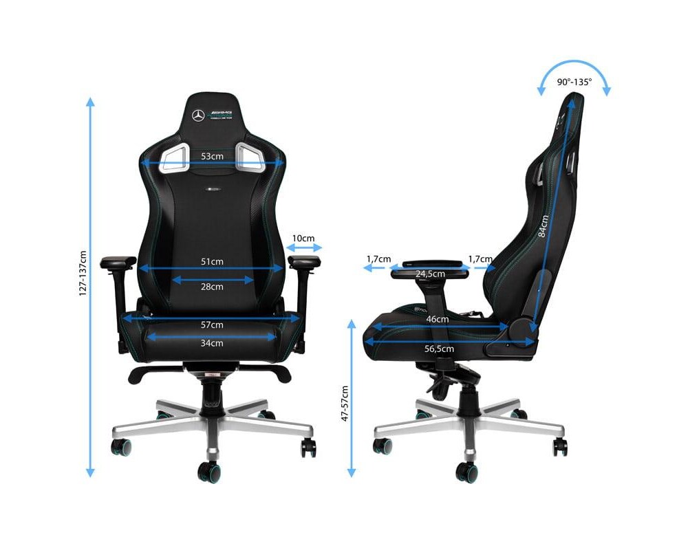 Геймърски стол noblechairs EPIC Mercedes-AMG Petronas Edition 2
