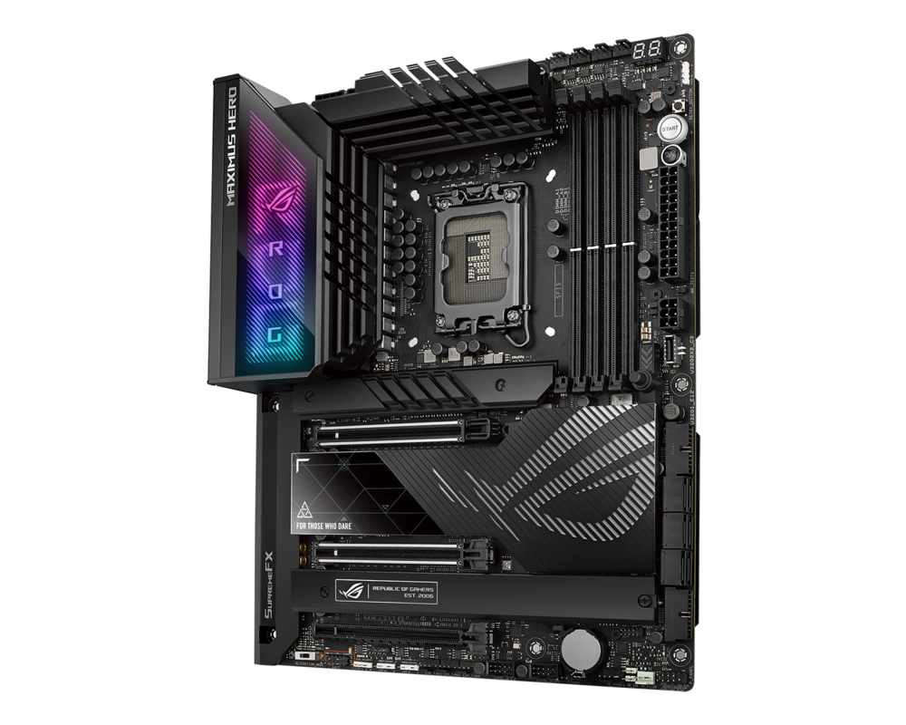 Дънна платка ASUS ROG MAXIMUS Z790 HERO, LGA 1700, DDR5, ATX, Wi-Fi 6E, AURA Sync RGB 2
