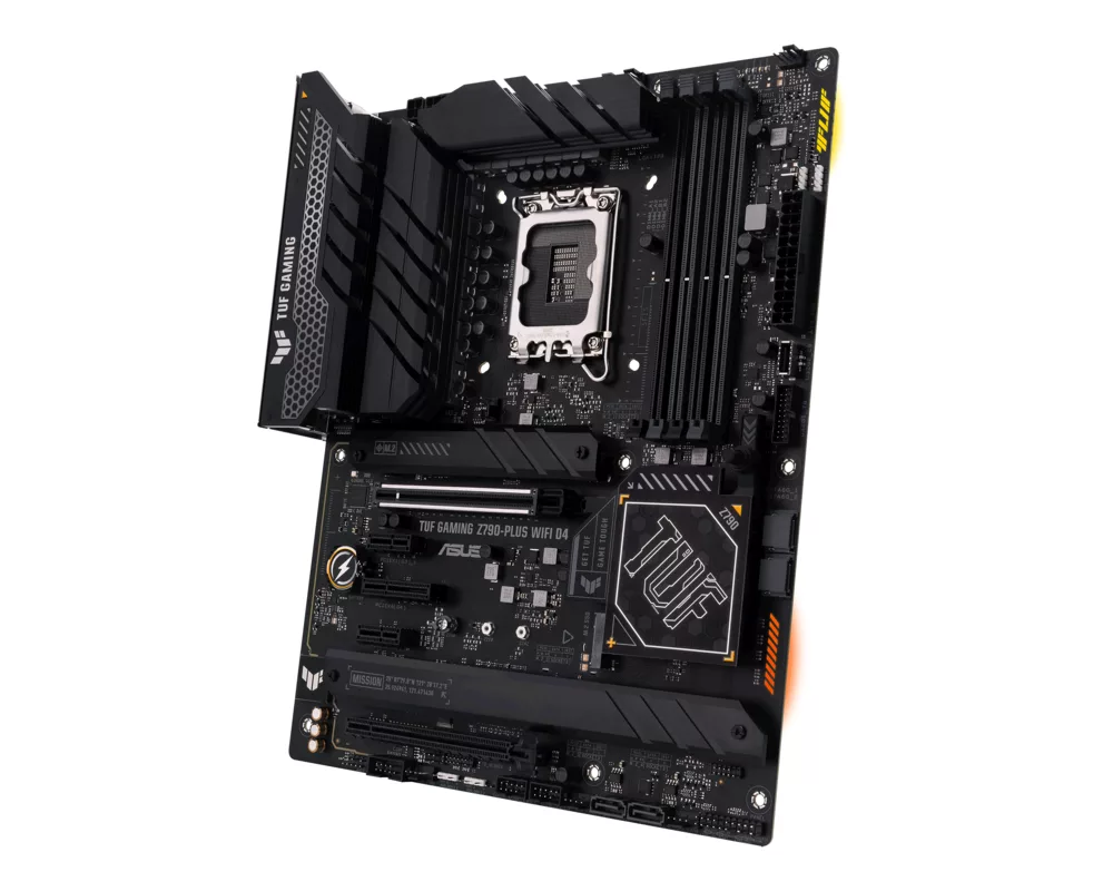 Дънна платка ASUS TUF GAMING Z790-PLUS WIFI D4, LGA 1700, PCIe 5.0, ATX, Wi-Fi 6, AURA Sync RGB 3