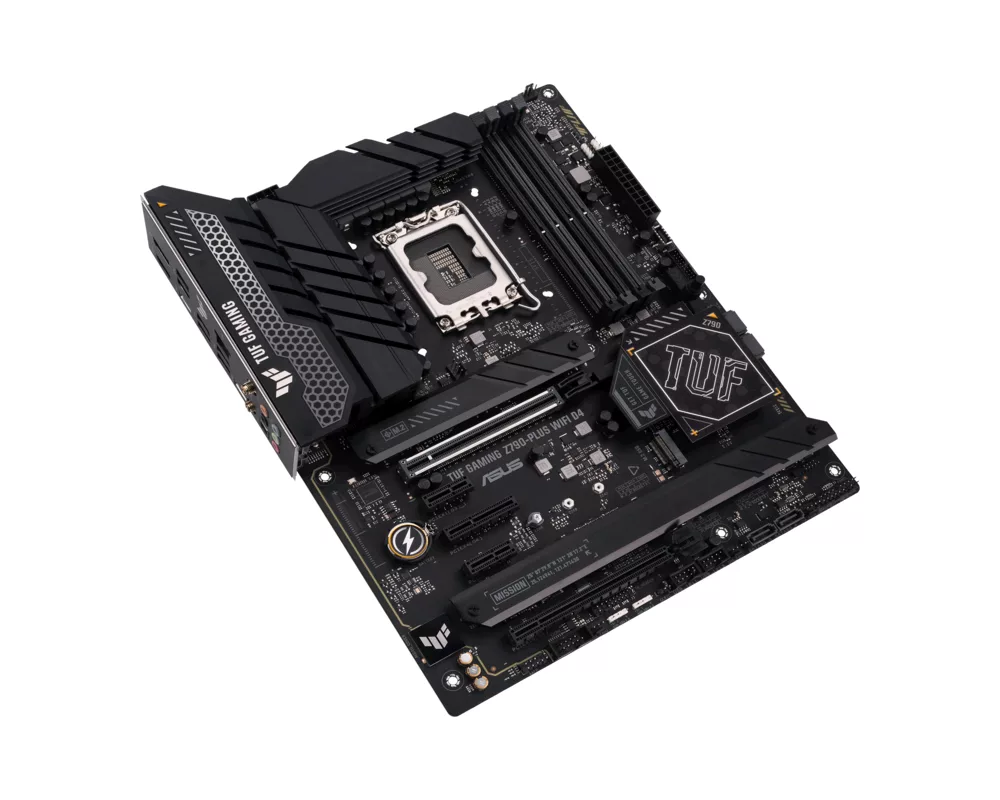 Дънна платка ASUS TUF GAMING Z790-PLUS WIFI D4, LGA 1700, PCIe 5.0, ATX, Wi-Fi 6, AURA Sync RGB 4