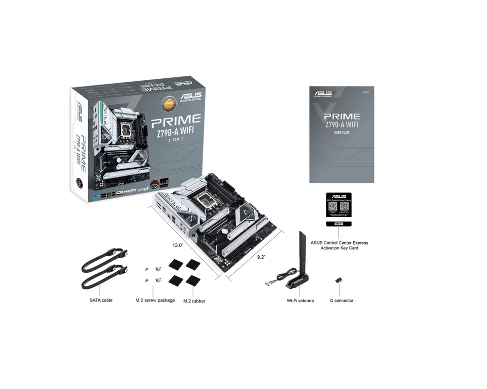 Дънна платка ASUS PRIME Z790-A, LGA 1700, ATX, DDR5, PCIe 5.0, Aura Sync RGB 7