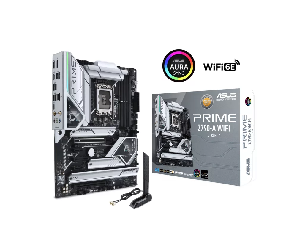 Дънна платка ASUS PRIME Z790-A, LGA 1700, ATX, DDR5, PCIe 5.0, Aura Sync RGB 6
