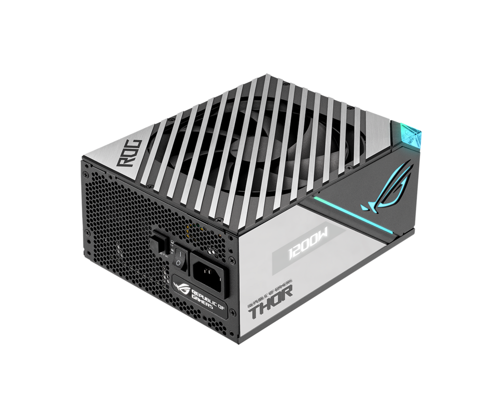 Захранване ASUS ROG THOR 1200W Platinum II Fully Modular Power Supply 80 Plus Platinum ROG heatsinks 135mm PWM fan Aura Sync PCIe Gen 5.0 Ready 4
