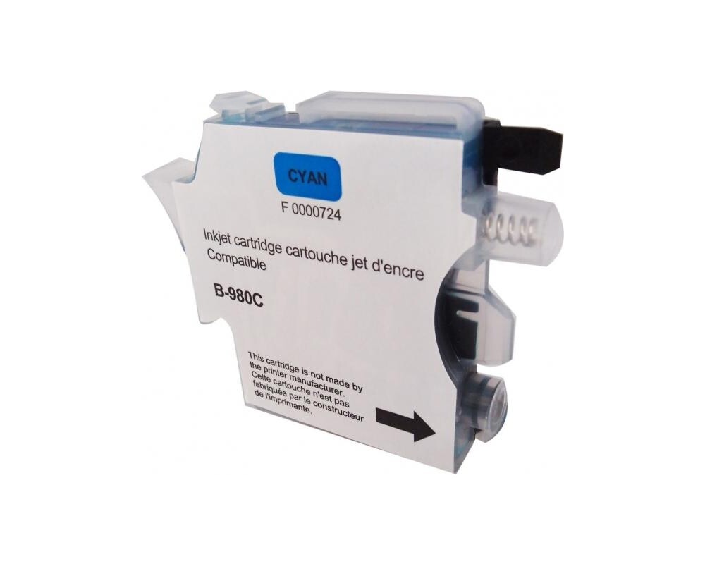 Мастило Мастилница UPRINT LC980/1100 BROTHER, Cyan 2
