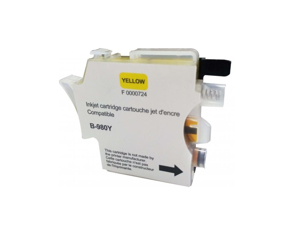Мастило Мастилница UPRINT LC980/1100 BROTHER, Yellow 2