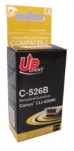  Мастилница UPRINT CLI526 CANON, С чип, Черен 617625 LF-INK-CAN-CLI526BK-UP на топ цена - PIC.bg