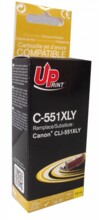  Мастилница UPRINT CLI-551XL CANON, С чип, Yellow 617670 LF-INK-CAN-CLI551Y-XL-UP на топ цена - PIC.bg