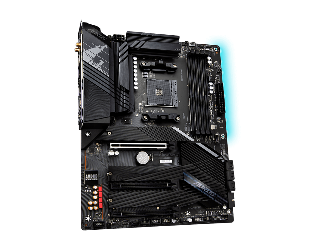 Дънна платка GIGABYTE X570S AORUS Elite AX Socket AM4, Wi-Fi 6E, 2.5Gbit Lan, RGB Fusion, PCIe 4.0 2