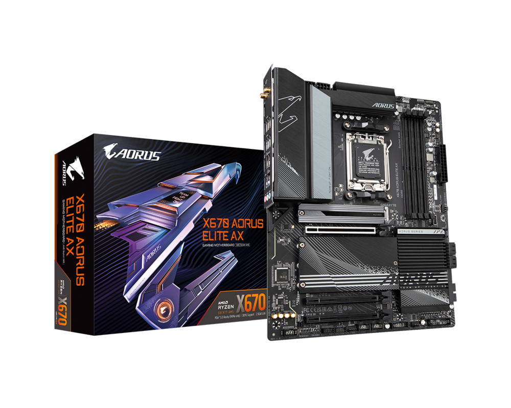 Дънна платка GIGABYTE X670 AORUS Elite AX AM5 5