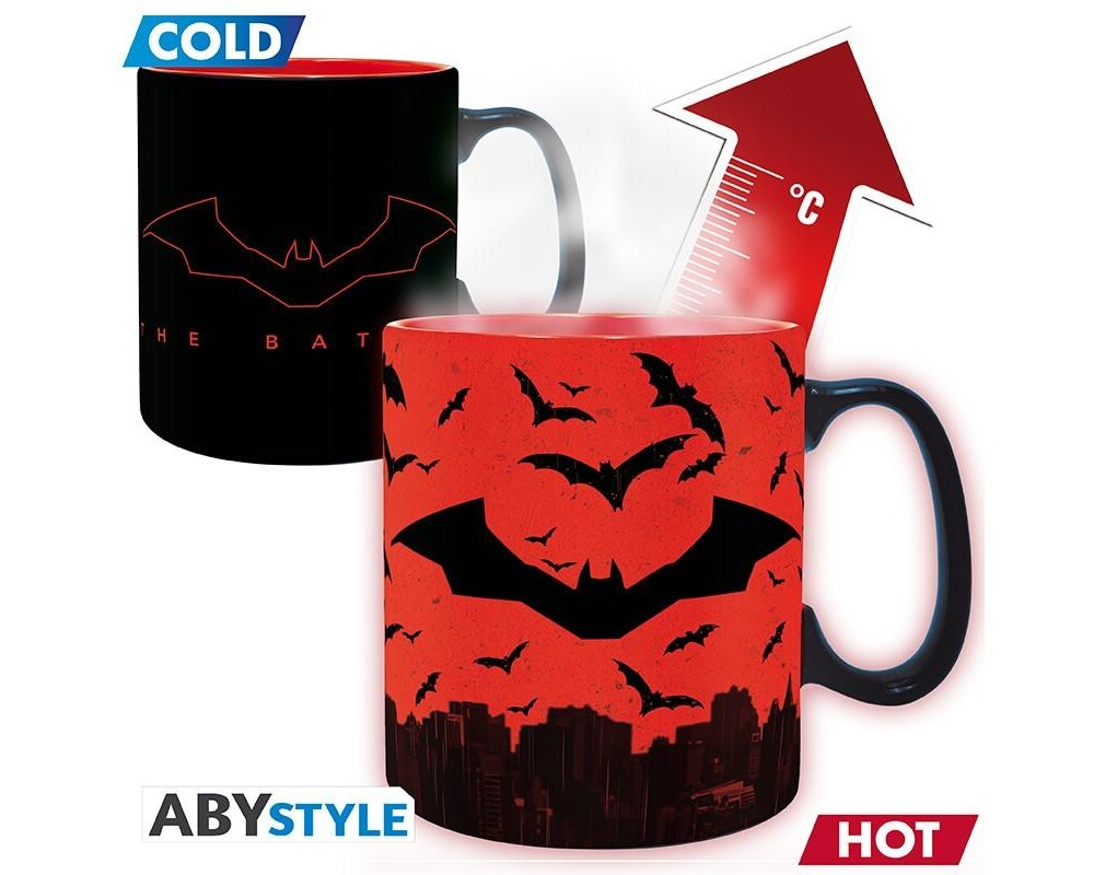 Аксесоар Чаша ABYSTYLE DC COMICS Mug Heat Change The Batman, Сменящ се цвят, King size, Черен 2