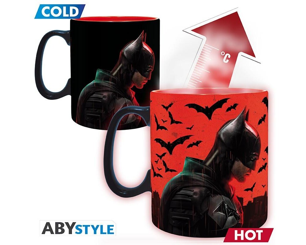 Аксесоар Чаша ABYSTYLE DC COMICS Mug Heat Change The Batman, Сменящ се цвят, King size, Черен 3