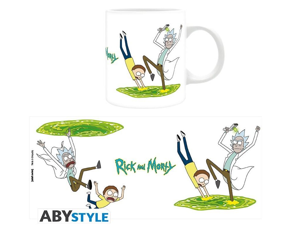 Аксесоар Чаша ABYSTYLE RICK AND MORTY Portal 2 4