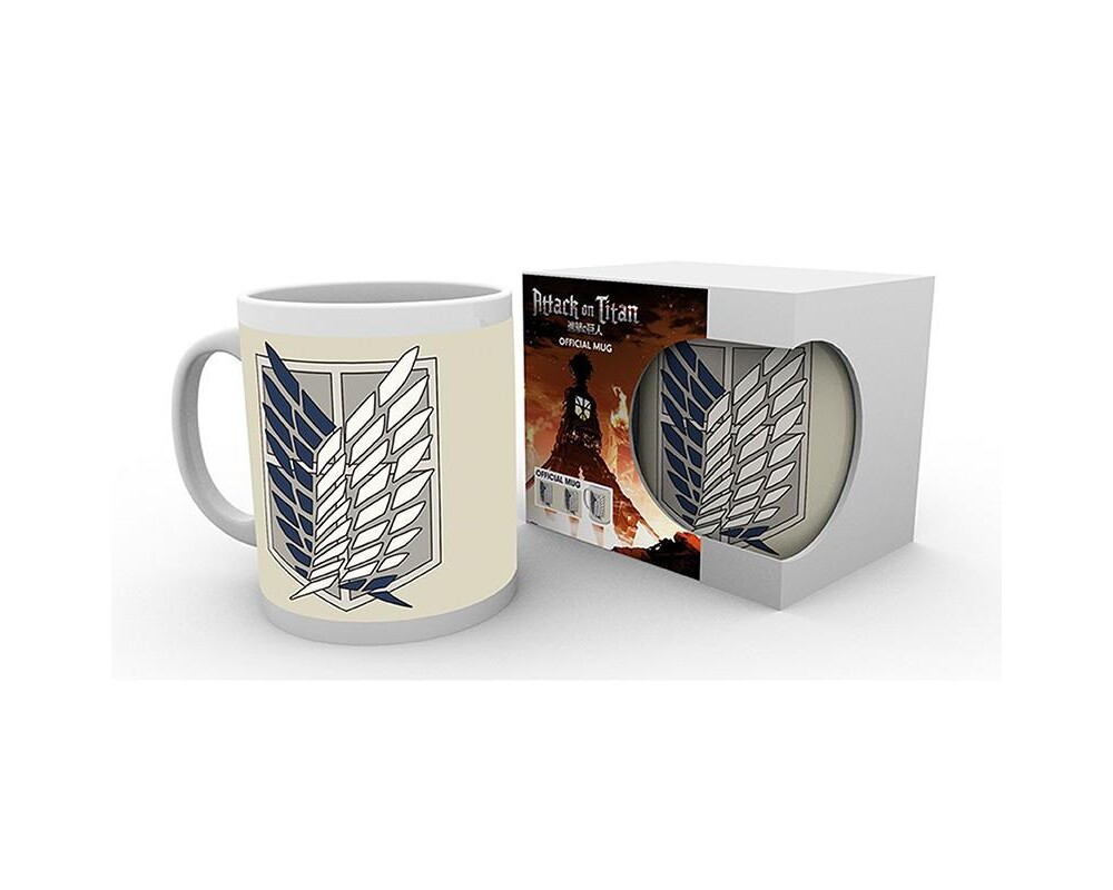 Аксесоар Чаша ABYSTYLE ATTACK ON TITAN Badge, Сив 3