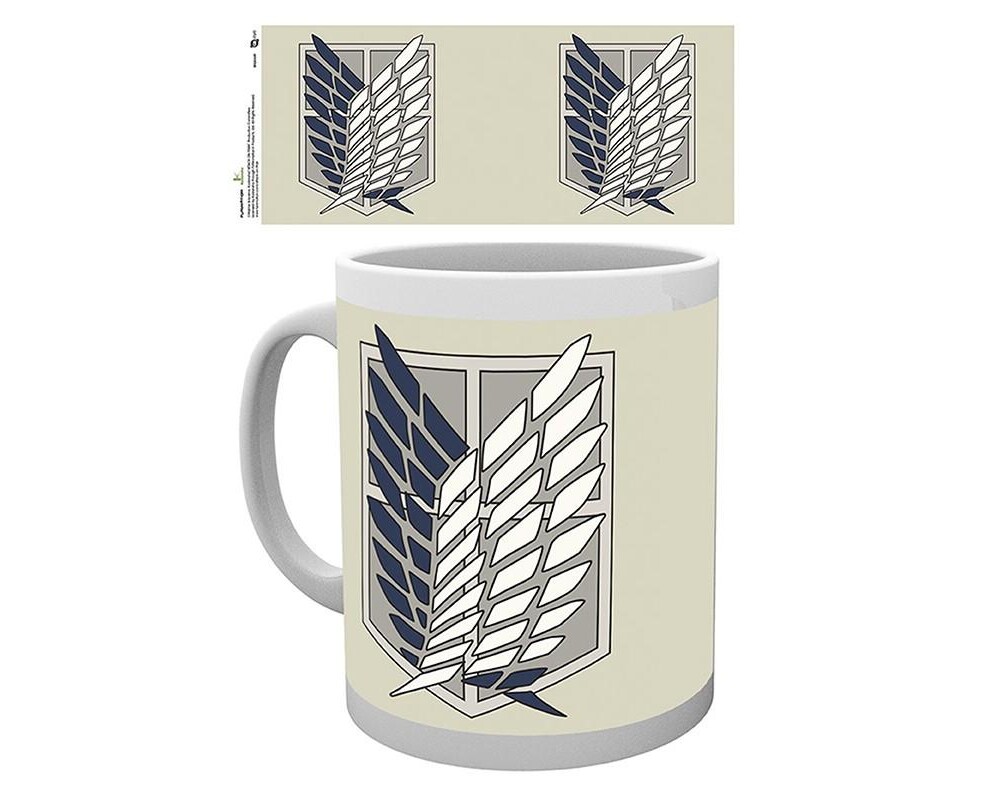 Аксесоар Чаша ABYSTYLE ATTACK ON TITAN Badge, Сив 2