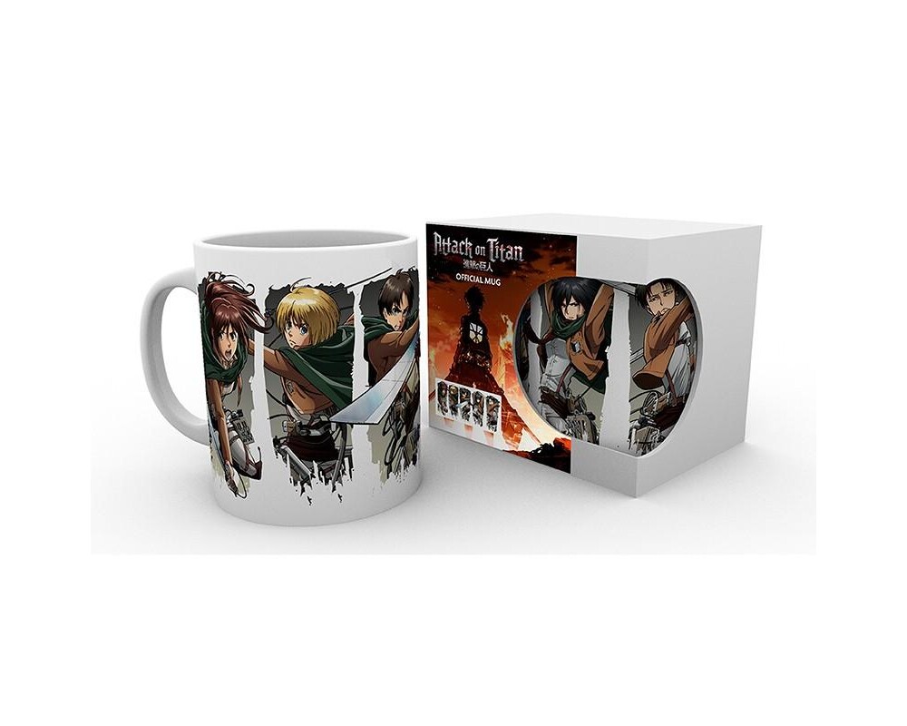 Аксесоар Чаша ABYSTYLE ATTACK ON TITAN Character Montage 3