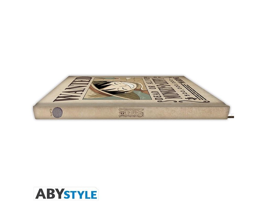 Аксесоар Тефтер ABYSTYLE ONE PIECE Notebook Wanted Luffy 3