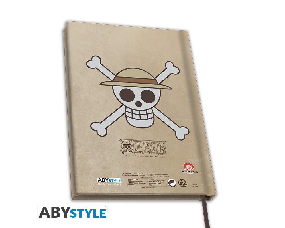 Аксесоар Тефтер ABYSTYLE ONE PIECE Notebook Wanted Luffy 2