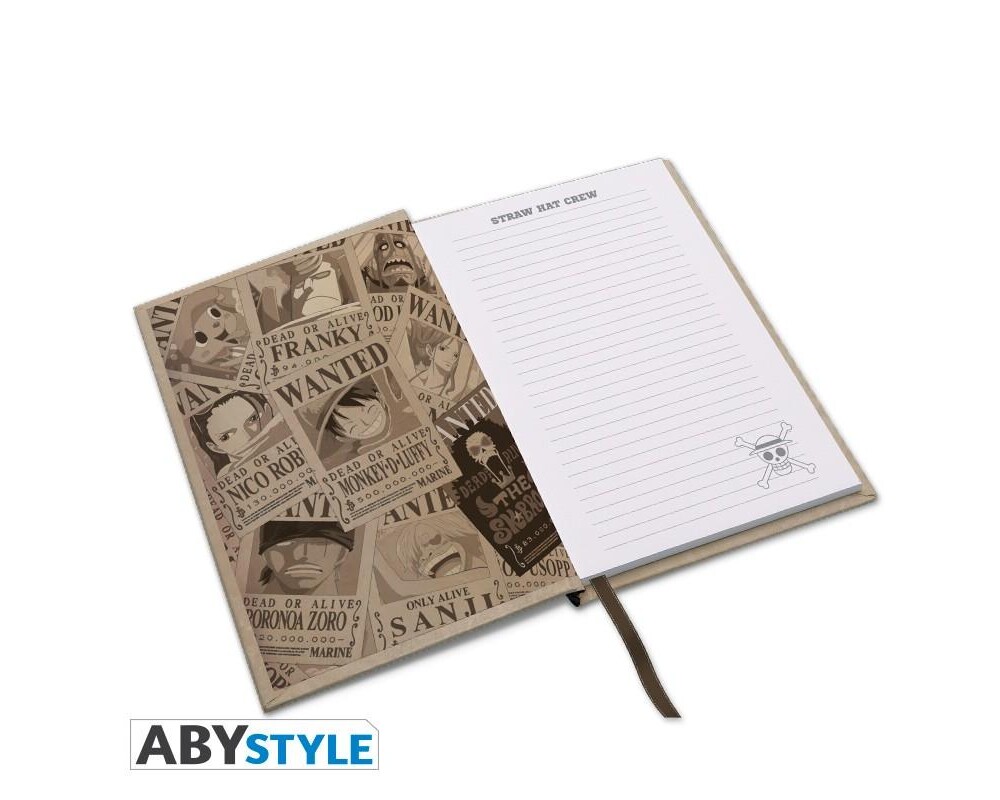 Аксесоар Тефтер ABYSTYLE ONE PIECE Notebook Wanted Luffy 4
