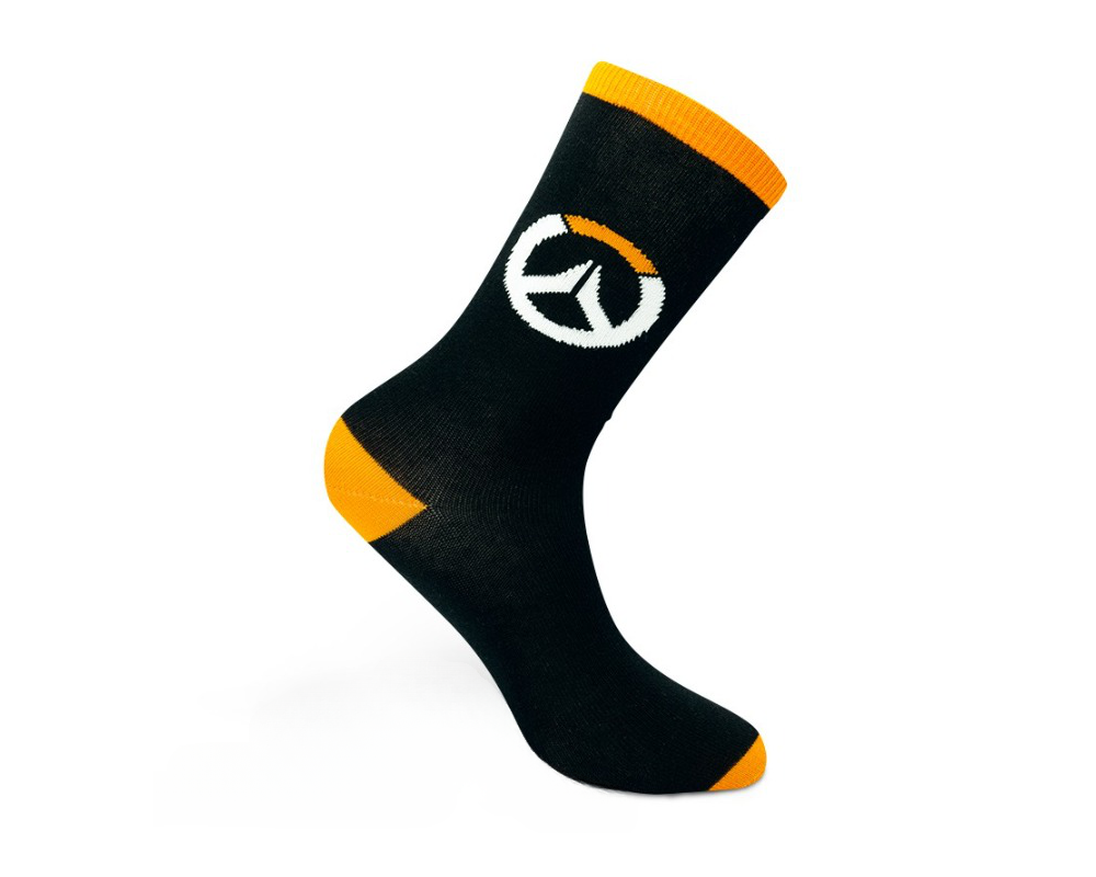 Дреха Чорапи ABYSTYLE OVERWATCH Socks Logo, Черен/Оранжев 7