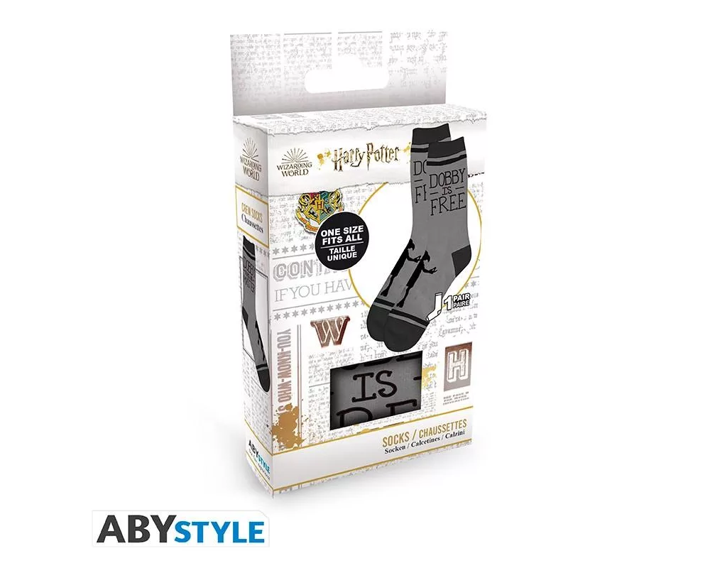 Дреха Чорапи ABYSTYLE HARRY POTTER Black & Grey Dobby 5