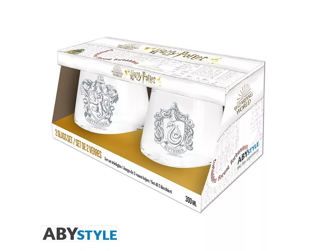 Аксесоар Комплект чаши ABYSTYLE HARRY POTTER Gryffindor & Slytherin 4
