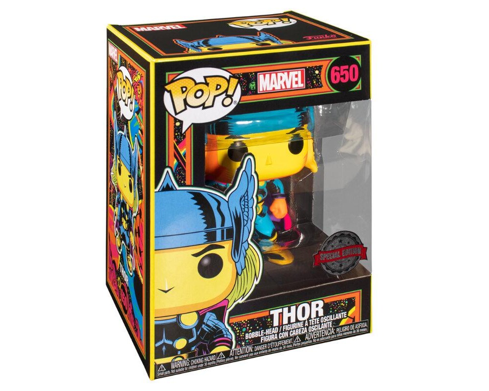 Фигурка Funko POP! Marvel: Black Light - Thor (Special Edition) #650 2