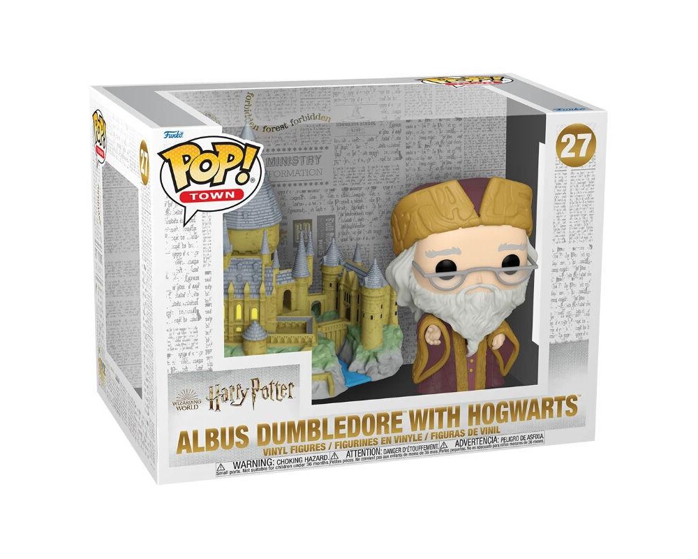 Фигурка Funko POP! Town: Harry Potter - Albus Dumbledore with Hogwarts #27 2