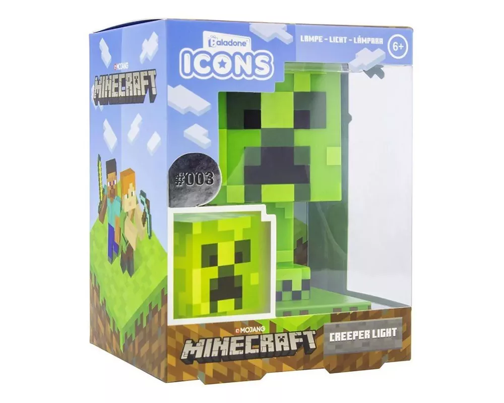 Фигурка Лампа Paladone Minecraft Creeper Icon Lamp BDP 3