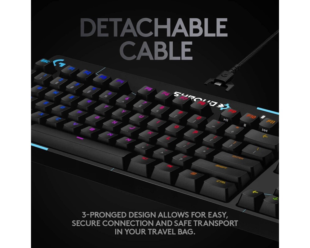 Клавиатура Logitech PRO X Keyboard Shroud Edition - SHROUD - US INT'L - INTNL-973 8