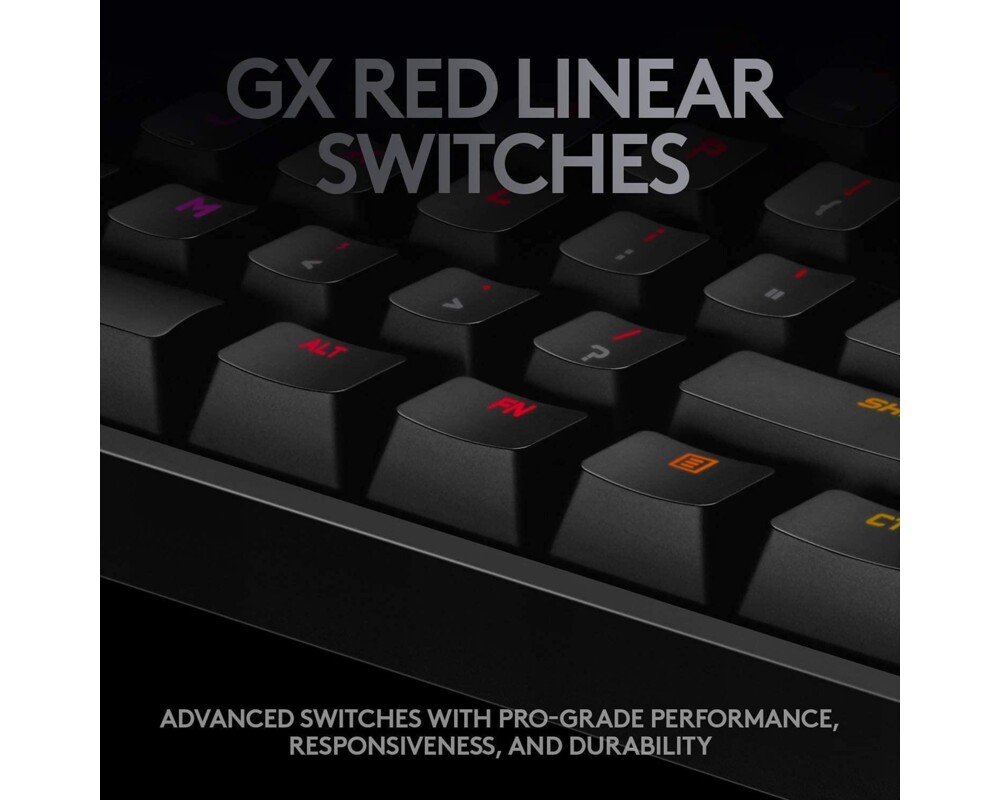 Клавиатура Logitech PRO X Keyboard Shroud Edition - SHROUD - US INT'L - INTNL-973 6