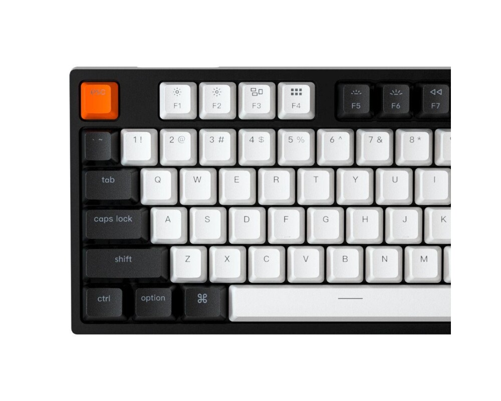 Клавиатура Геймърска Механична клавиатура Keychron C2 Full-Size Gateron G Pro Brown Switch White LED ABS 5