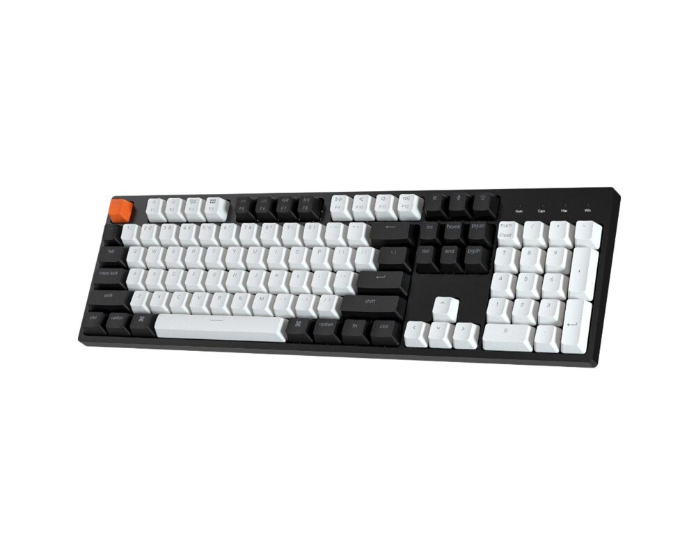Клавиатура Геймърска Механична клавиатура Keychron C2 Full-Size Gateron G Pro Brown Switch White LED ABS 4