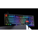 Клавиатура Геймърска Механична клавиатура Keychron V3 TKL Knob QMK Frosted Black Translucent, Keychron K Pro Red Switch, RGB Backlight 2