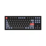 Клавиатура Геймърска Механична клавиатура Keychron V3 TKL Knob QMK Frosted Black Translucent, Keychron K Pro Red Switch, RGB Backlight 3