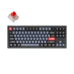 Клавиатура Геймърска Механична клавиатура Keychron V3 TKL Knob QMK Frosted Black Translucent, Keychron K Pro Red Switch, RGB Backlight 4