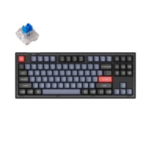 Геймърска Механична клавиатура Keychron V3 TKL Knob QMK Frosted Black Translucent, Keychron K Pro Blue Switch, RGB Backlight 626276 V3-C2 на топ цена - PIC.bg