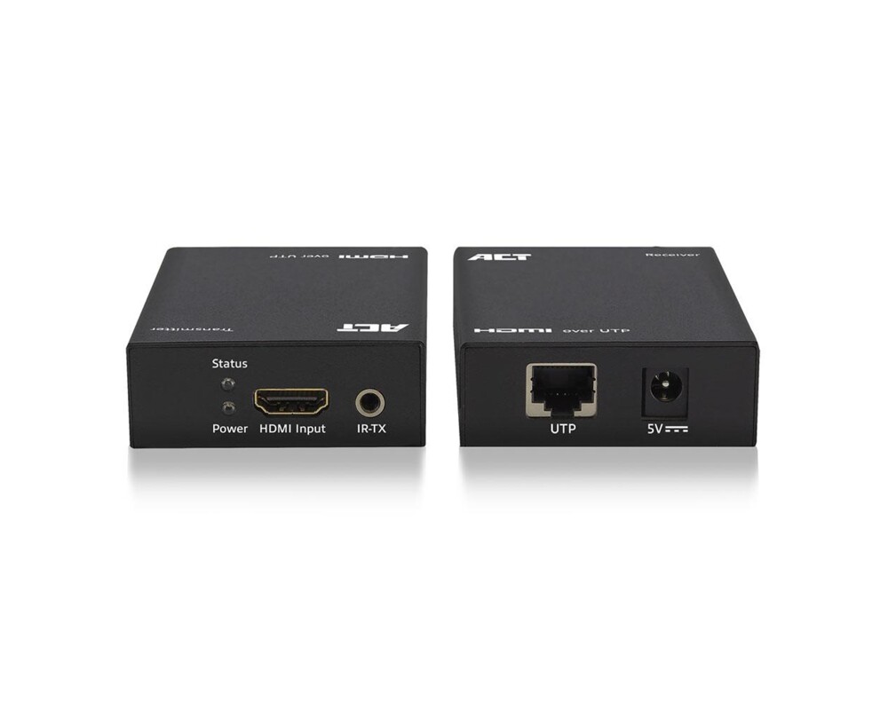 Кабел HDMI Extender (усилвател) ACT AC7810, усилва HDMI сигнал до 60 м по UTP кабел 2