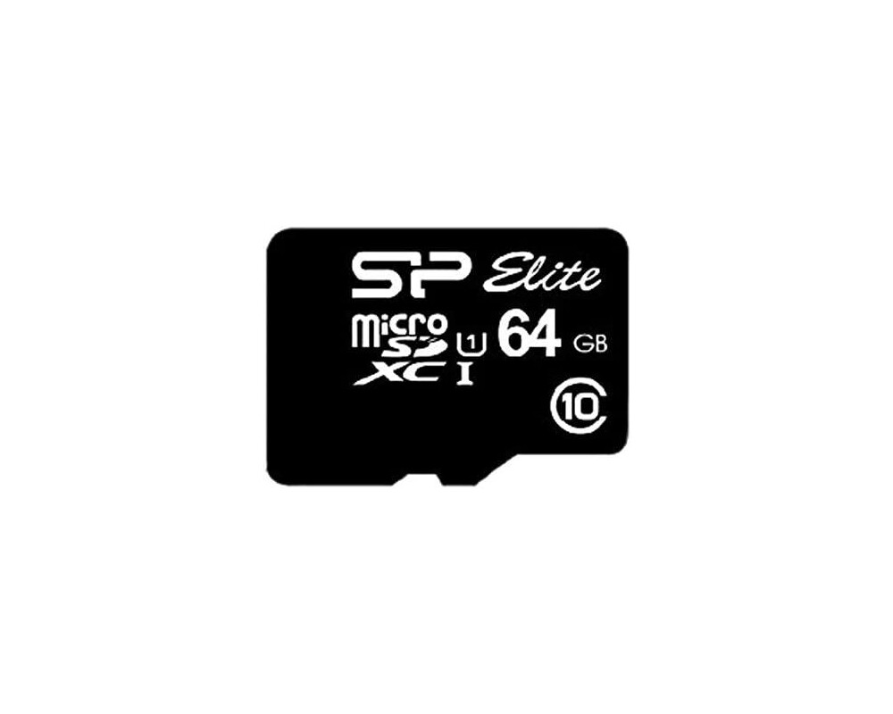 Флаш карта Silicon Power Elite, 64GB, Micro SDHC/SDXC, UHS-I, SD Adapter 2