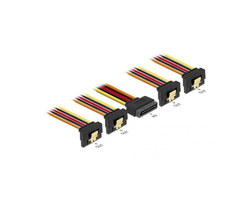 Кабел Power SATA - 4 x SATA 15 Pin, 30cm 2