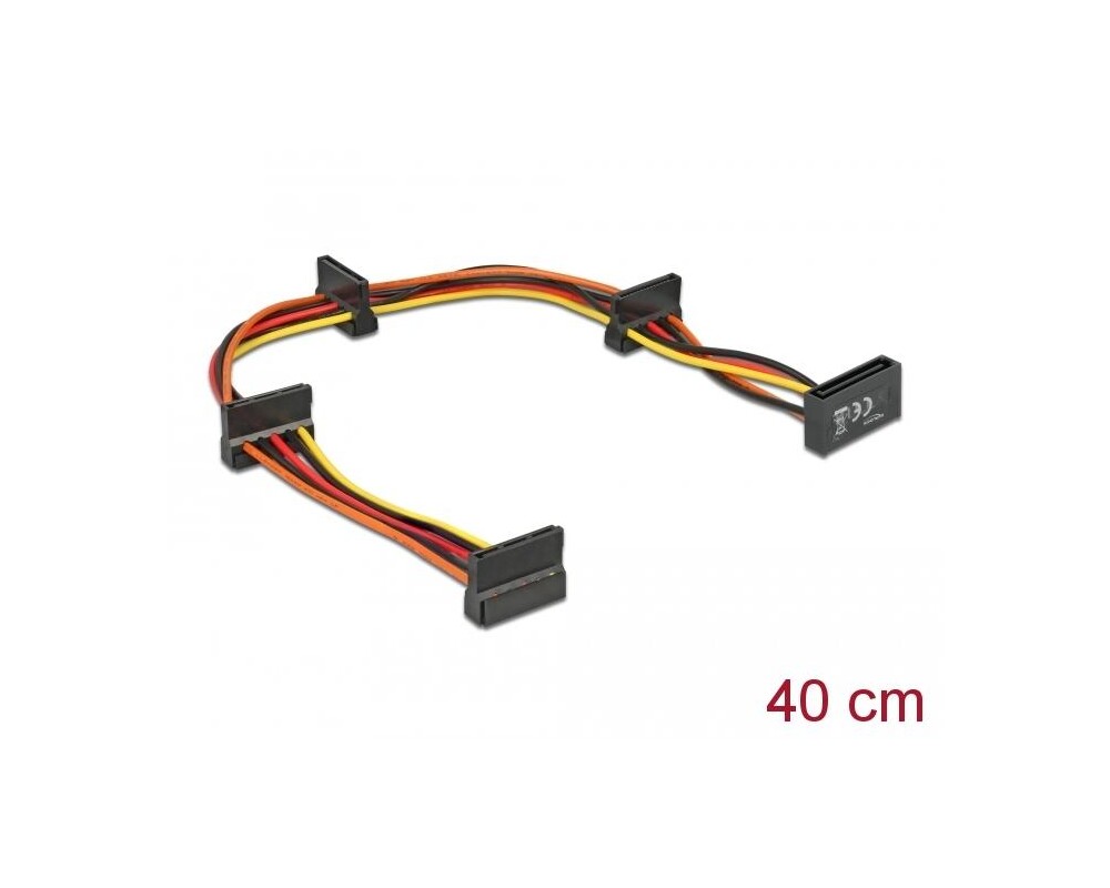 Кабел Delock Power SATA > 4 x SATA 15 Pin, 40cm 2