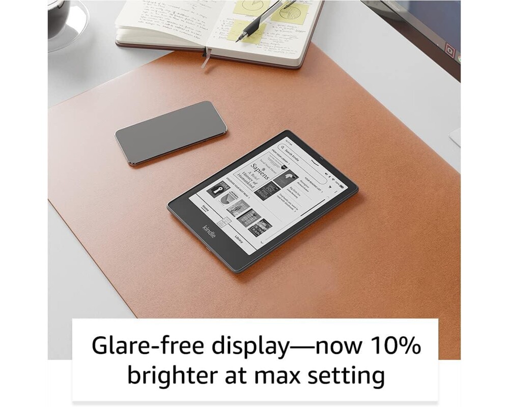 Електронна книга eBook Kindle Paperwhite Signature Edition, 6.8", 32GB, 2021, 11 генерация, IPX8, Черен 7